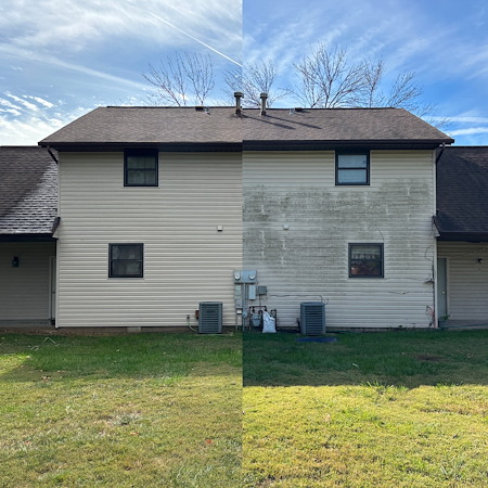 How can house washing remove green algae without damaging your siding