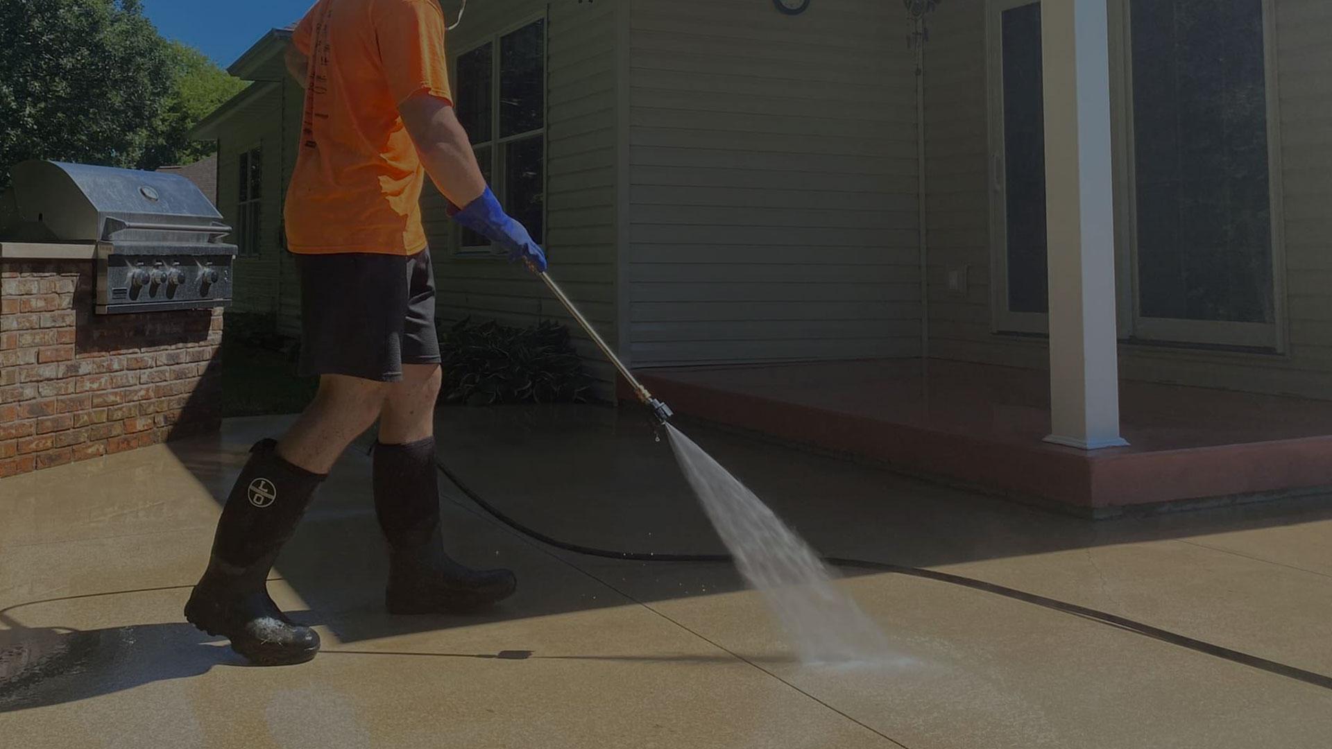 pressure washing