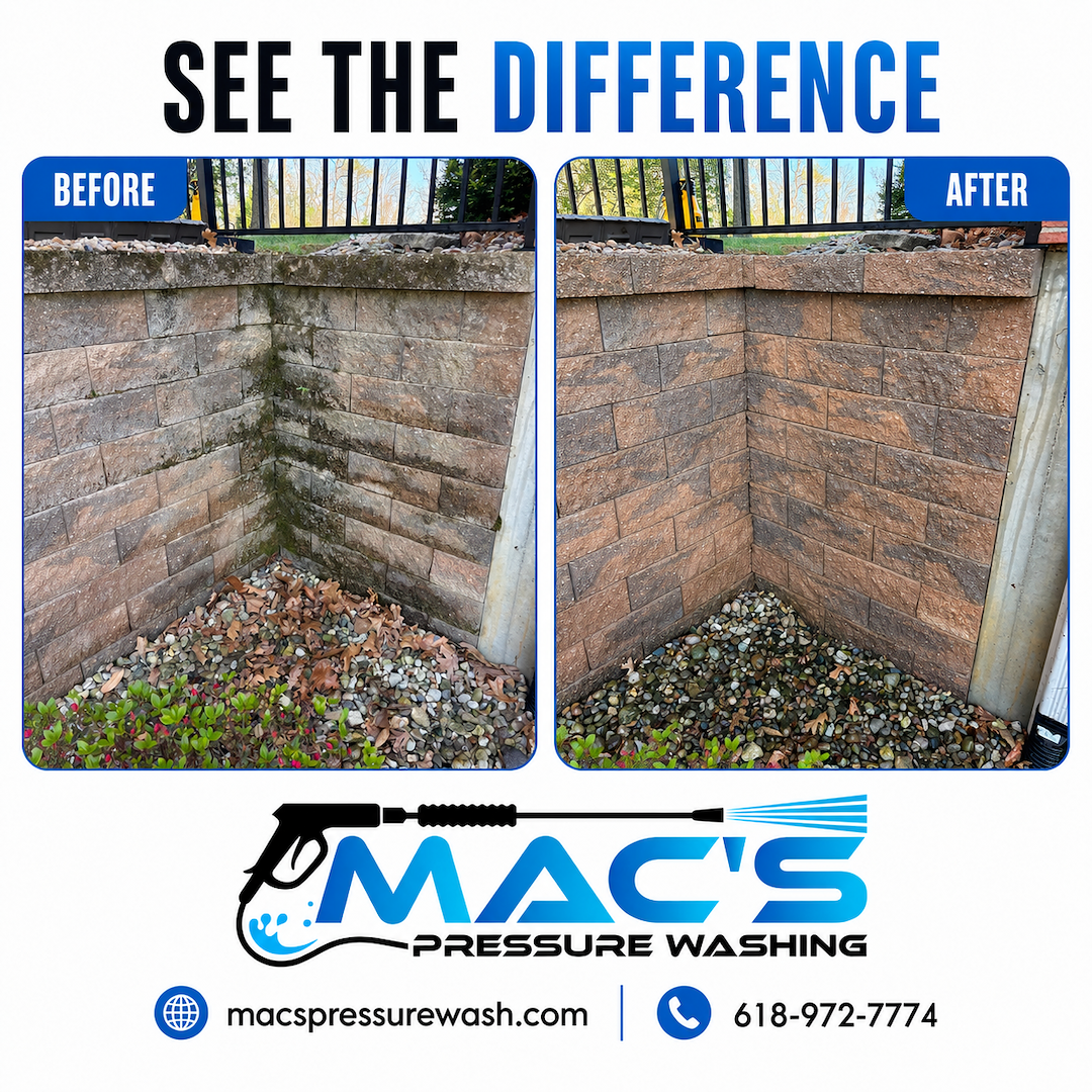 Careful Brick Cleaning in Millstadt, Illinois