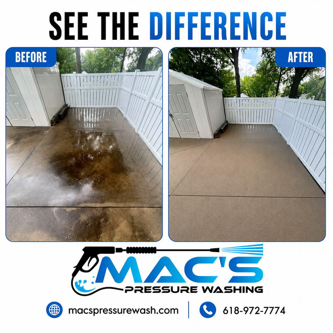 Concrete Cleaning in New Athens, Illinois